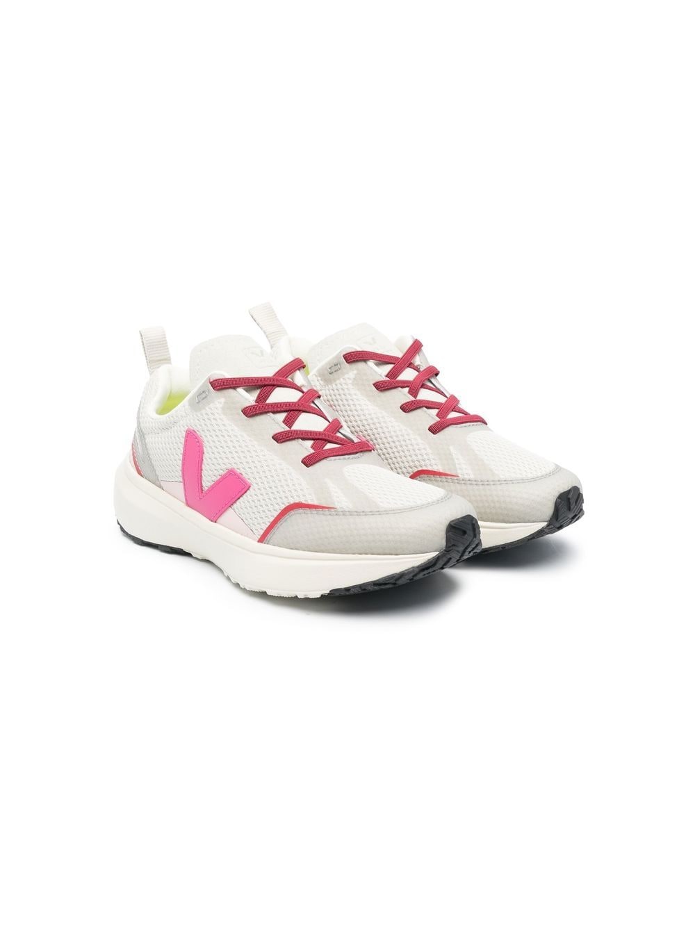 VEJA Kids Canary alveomesh low-top sneakers - Neutrals