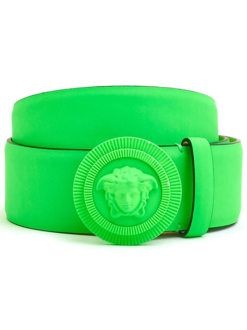 Versace Medusa-buckle fastening belt - Green