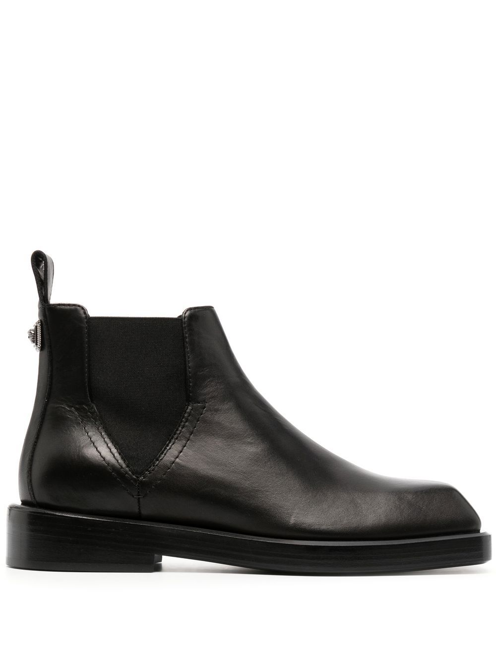 Versace elasticated side-panel boots - Black