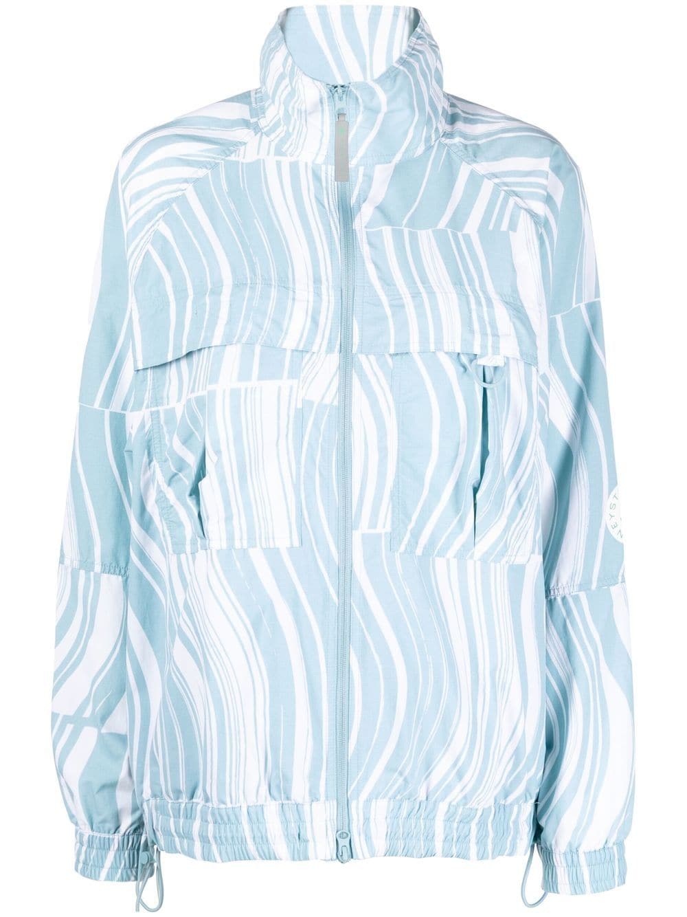 adidas by Stella McCartney logo-print jacket - White