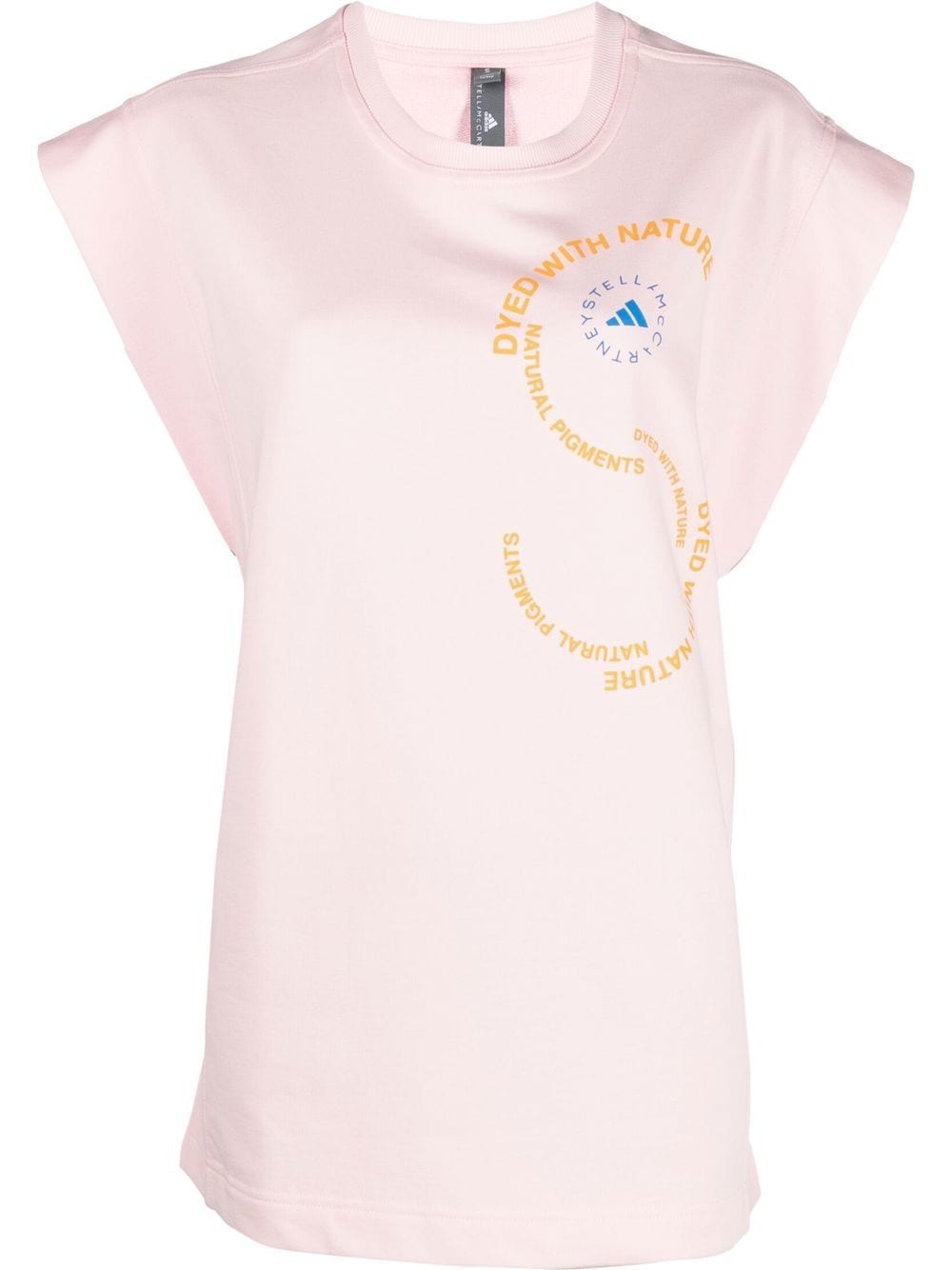 adidas by Stella McCartney logo-print tank top - Pink