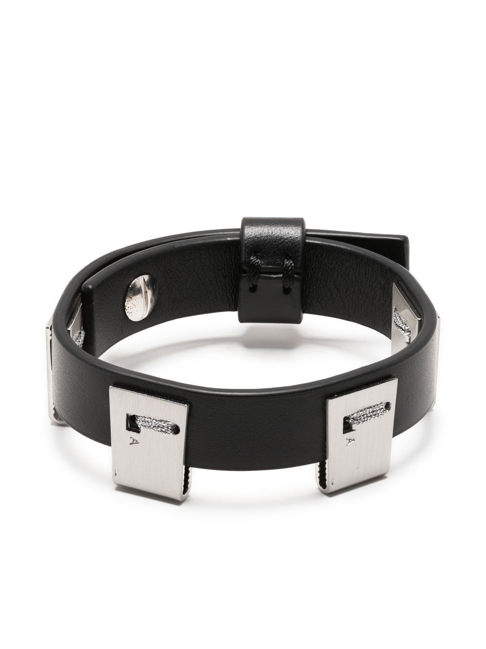 1017 ALYX 9SM lightercap-detail leather bracelet - Black