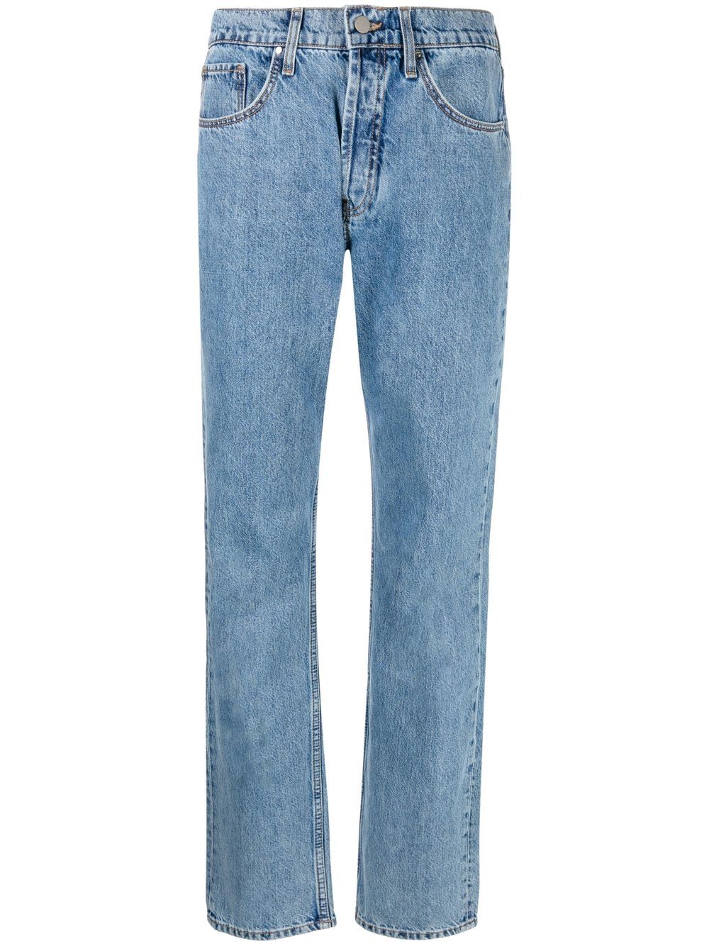 ANINE BING high-waisted straight-leg jeans - Blue