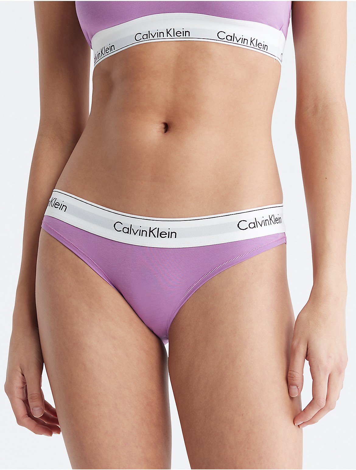 Calvin Klein Women's Modern Cotton Bikini - Purple - XS