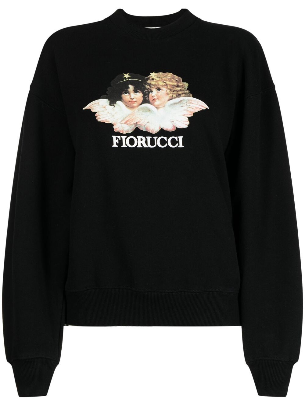 Fiorucci angel-print sweatshirt - Black