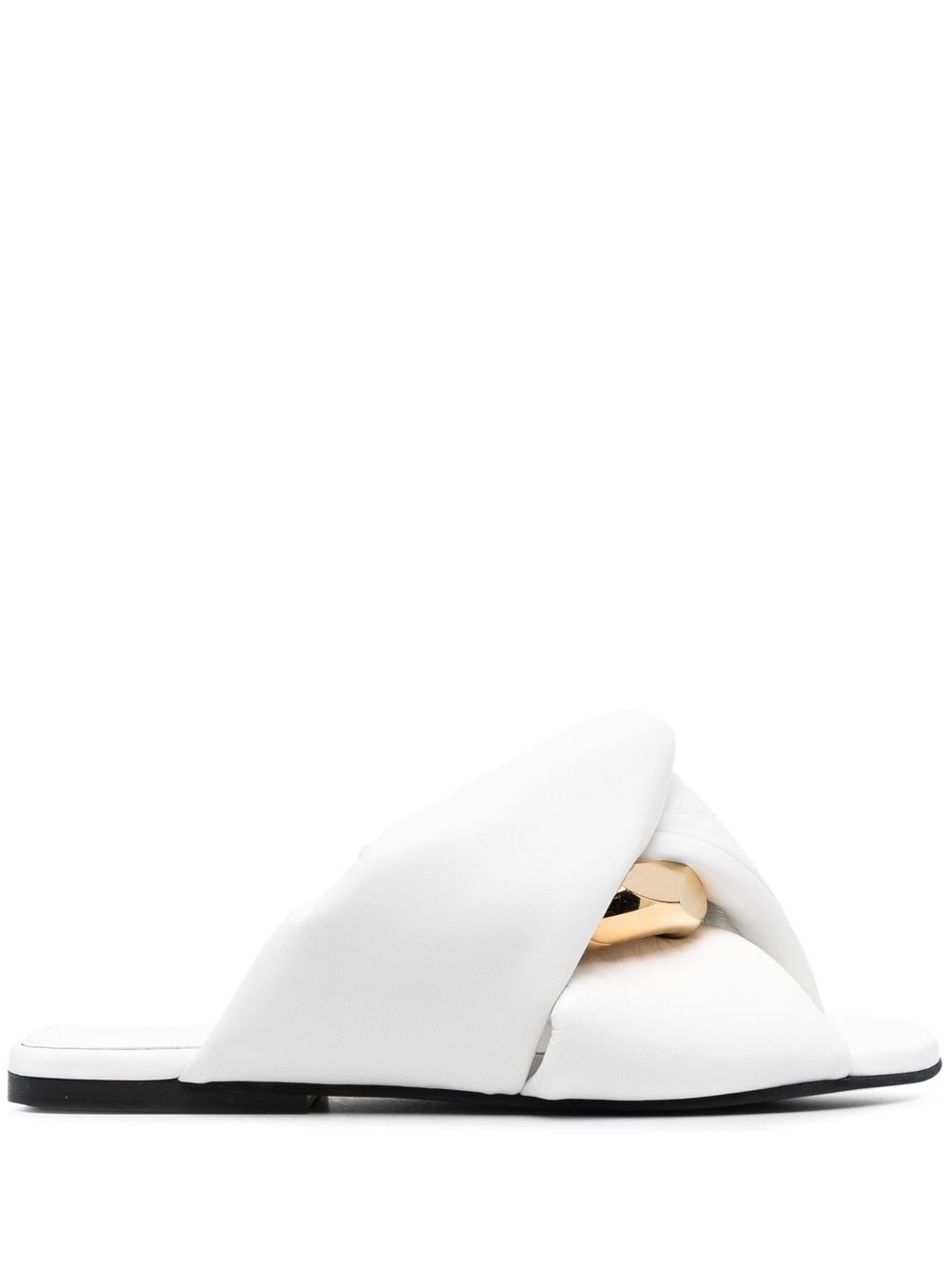 JW Anderson chain-link detail leather mules - White