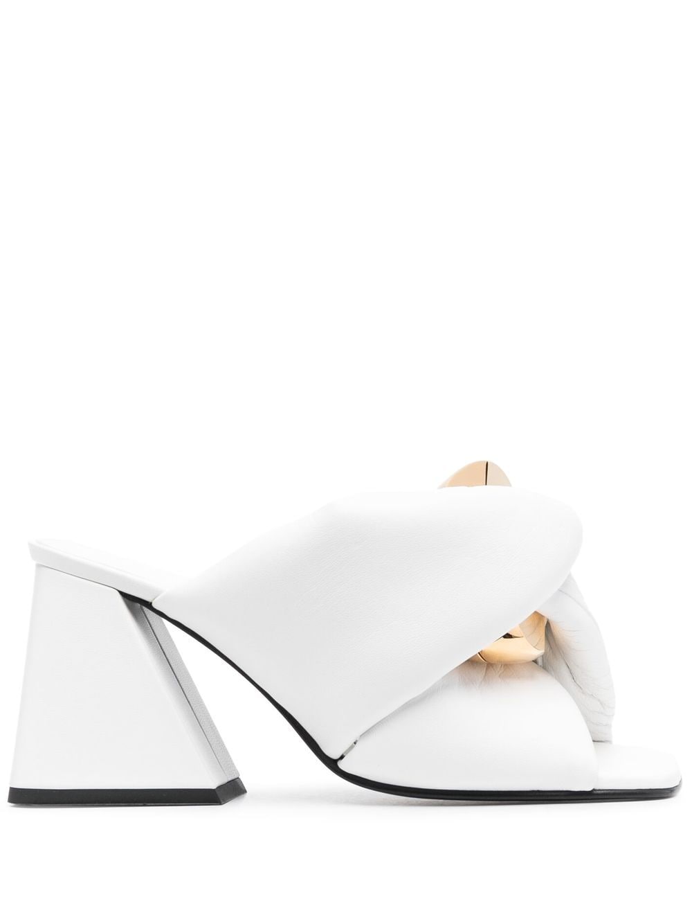 JW Anderson twist-detail calf-leather mules - 17365 WHITE