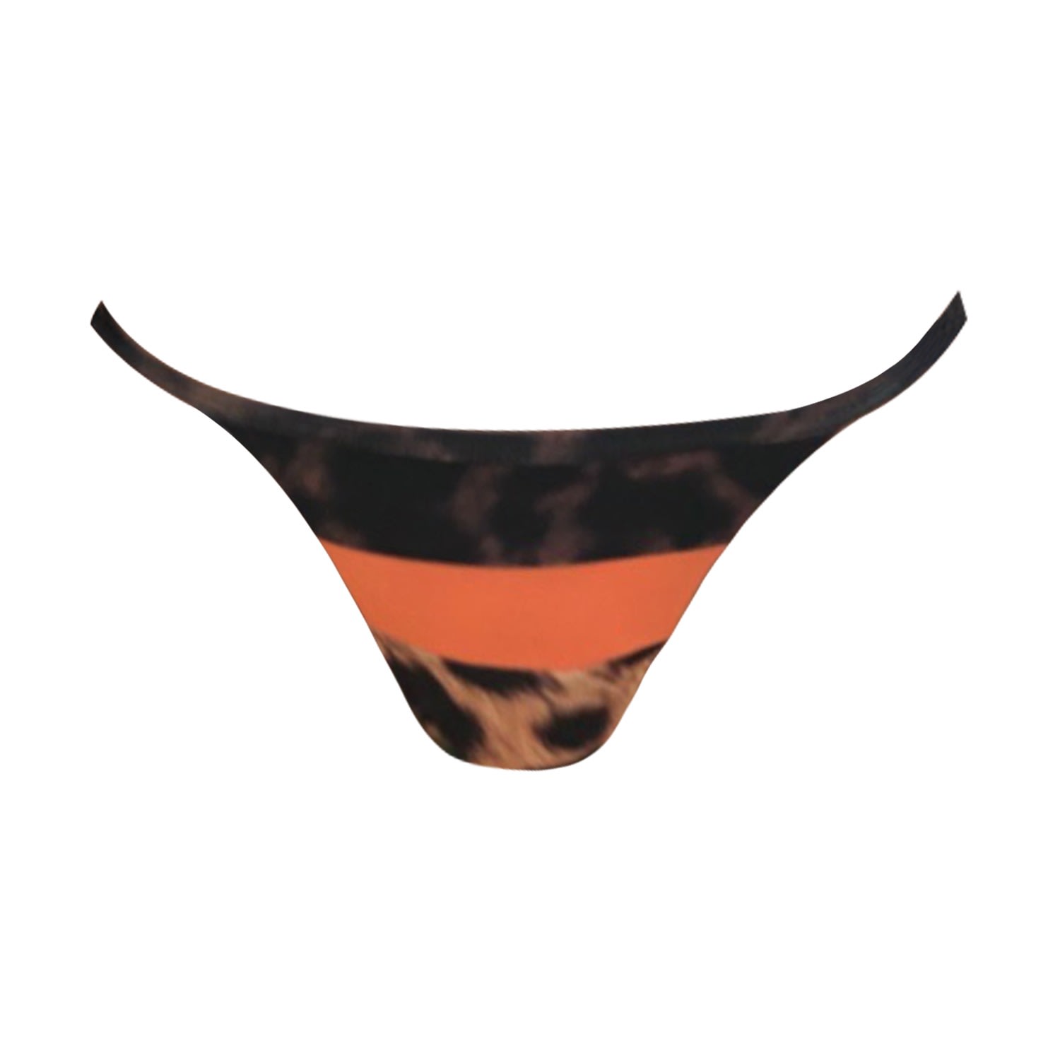 Lybethras - Tricolore Bikini Bottom Leopard & Orange