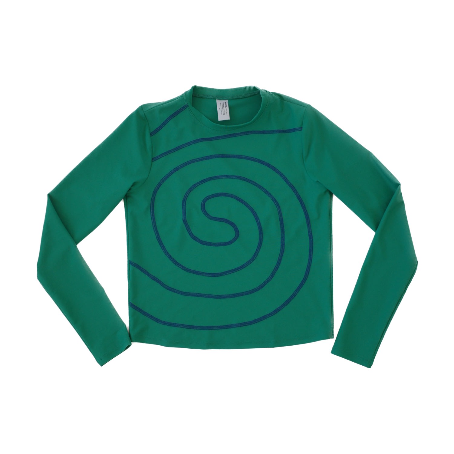 MIGA Swimwear - Alyssa Spiral Long-Sleeve Swim Shirt - Green
