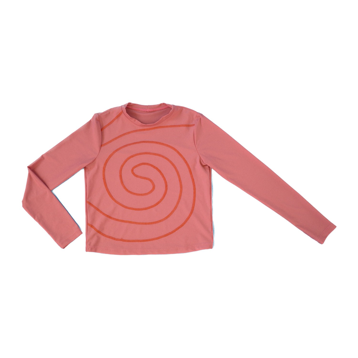 MIGA Swimwear - Alyssa Spiral Long-Sleeve Swim Shirt- Pink & Purple