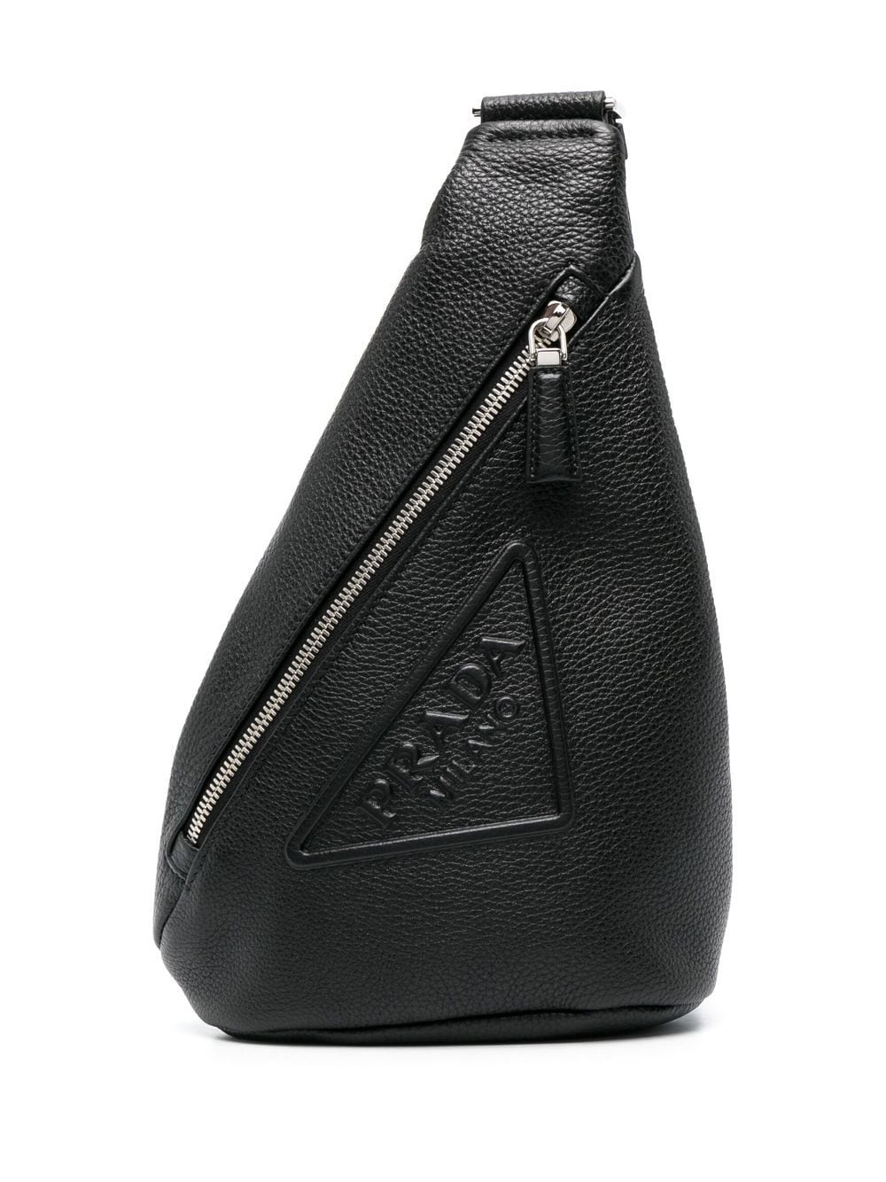 Prada logo-embossed Cross backpack - Black