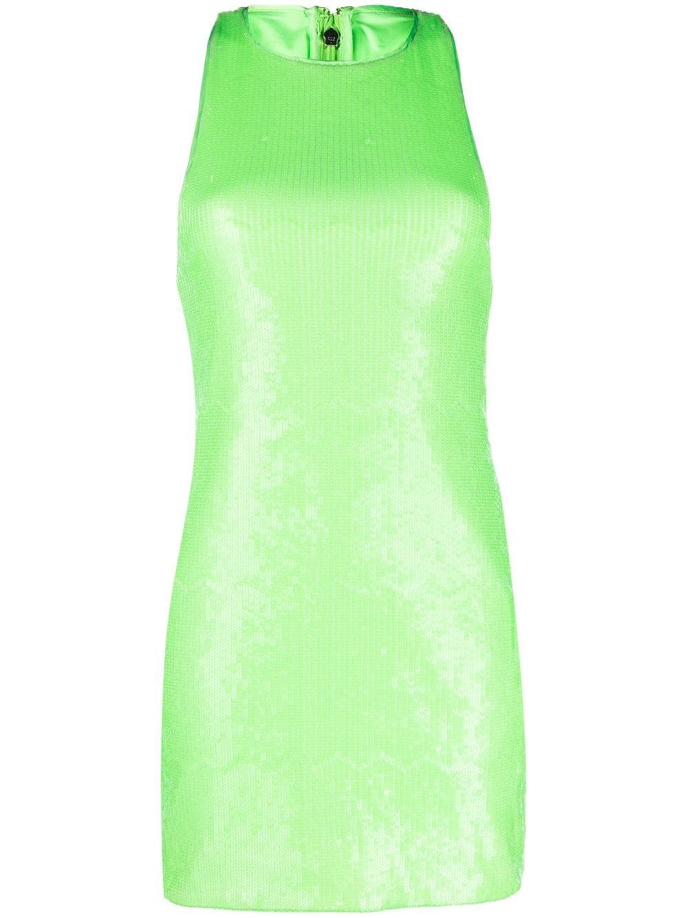 ROTATE Ayley sequinned dress - Green