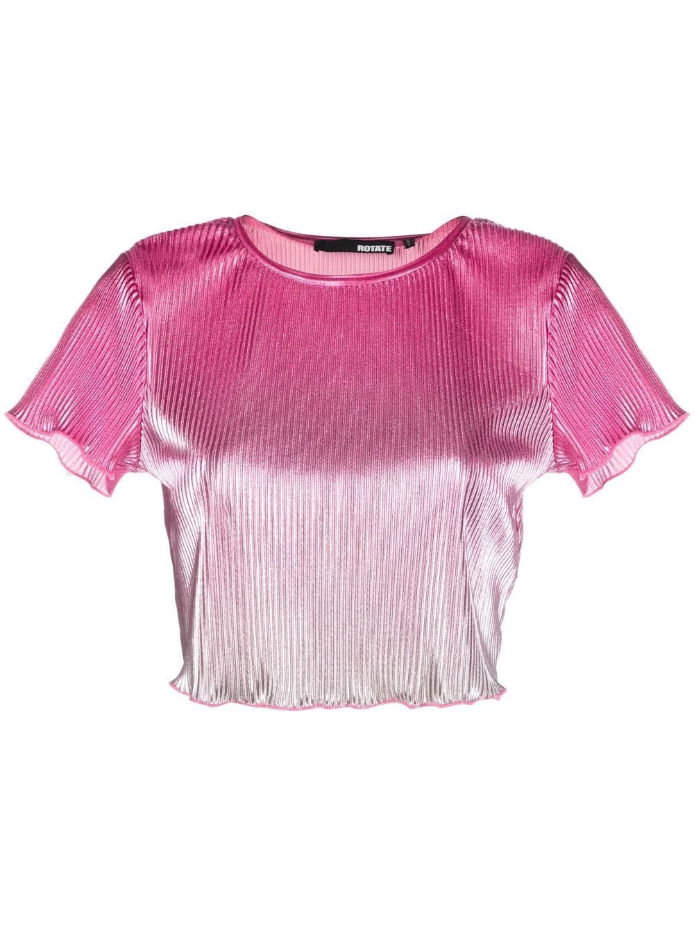 ROTATE gradient effect short sleeves top - Pink