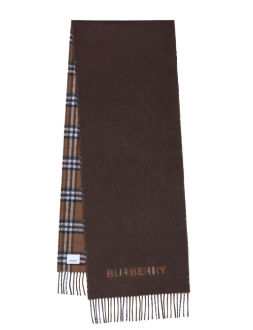 valentines day gifts VALENTINE'S DAY GIFTS FOR HIM Burberry reversible Vintage-check scarf $1,050