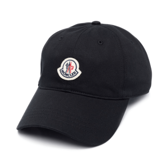 valentines day gifts Valentine's Day Gifts VALENTINE'S DAY GIFTS FOR HIM Moncler Black Logo Patch Detail Baseball Cap $269