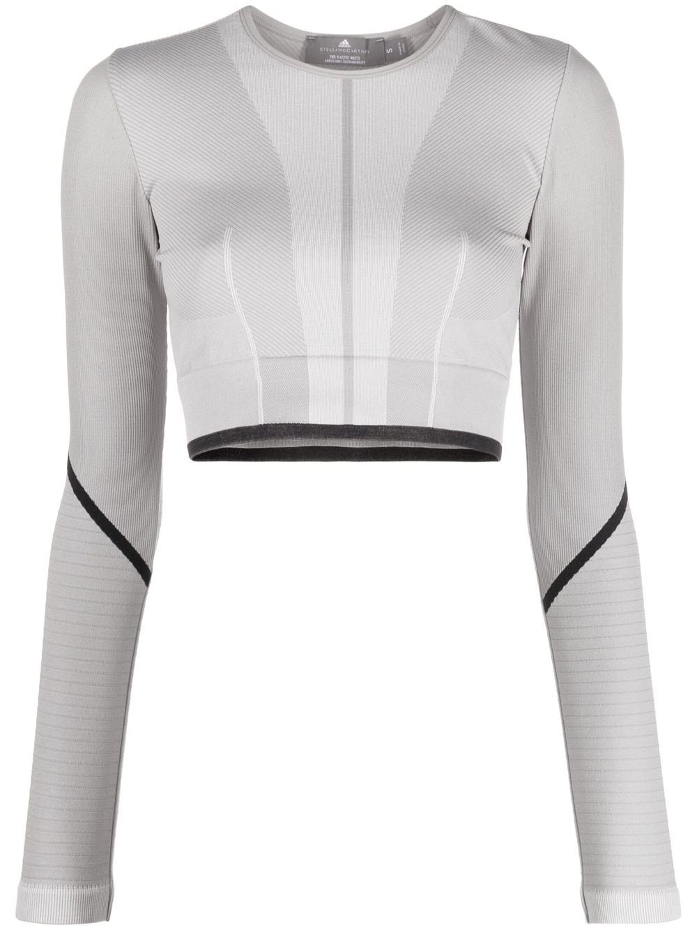 adidas by Stella McCartney TrueStrength long-sleeve crop top - Grey