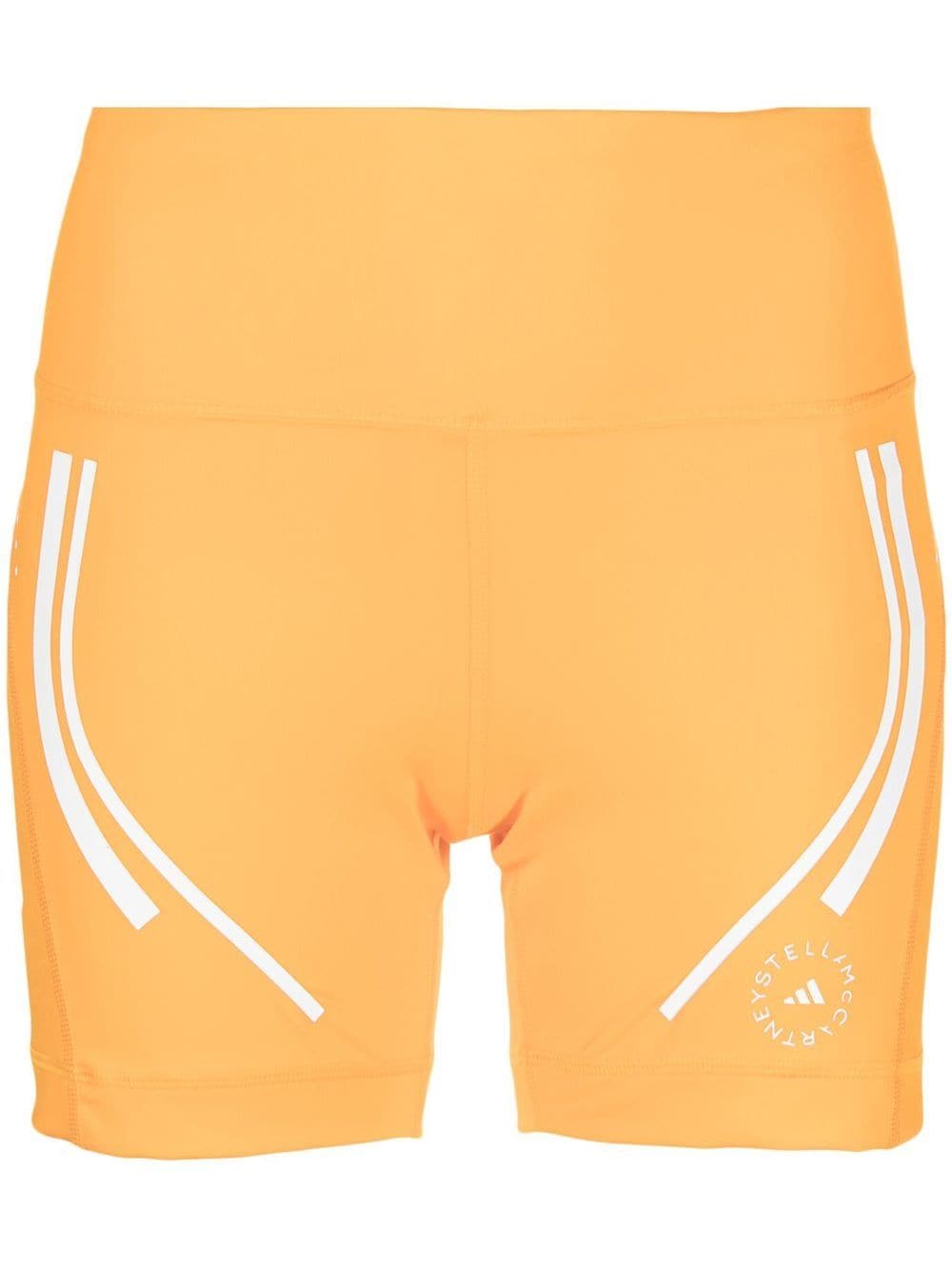 adidas by Stella McCartney high waist shorts - Orange