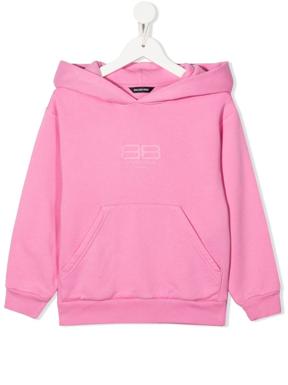 Balenciaga Kids BB Paris Icon cotton hoodie - Pink