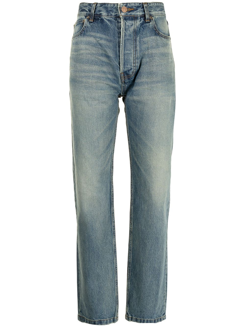 Balenciaga Normal straight-leg denim jeans - Blue