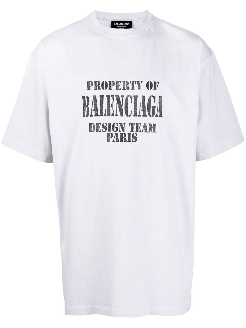 Balenciaga Property logo-print T-shirt - Grey