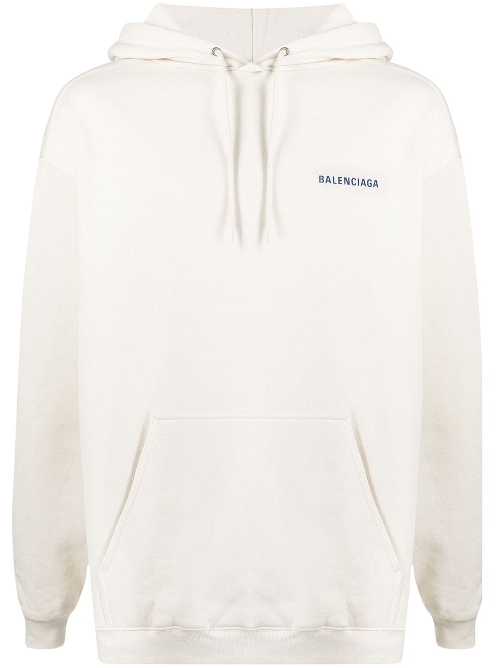 Balenciaga logo print hoodie - Neutrals