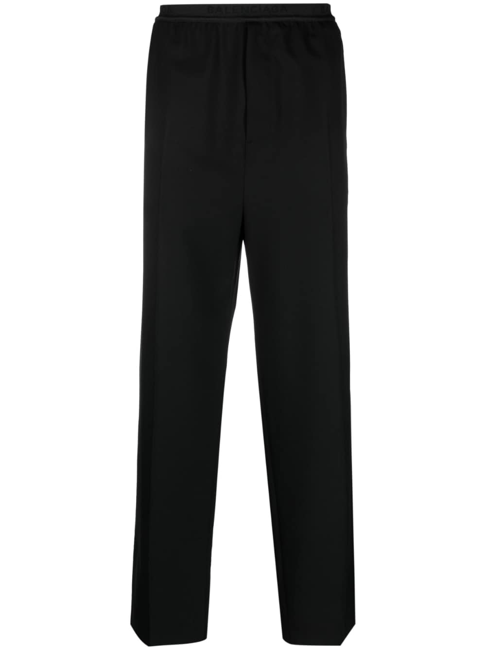 Balenciaga logo-waistband track pants - Black
