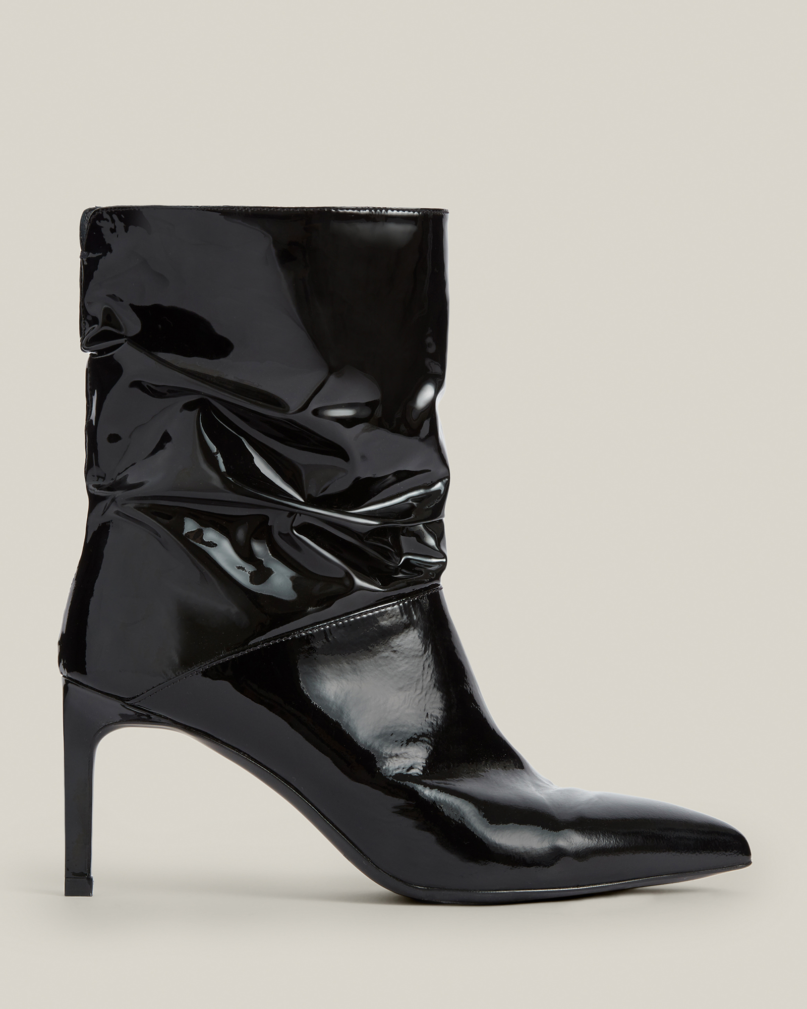 AllSaints Orlana Patent Leather Boots
