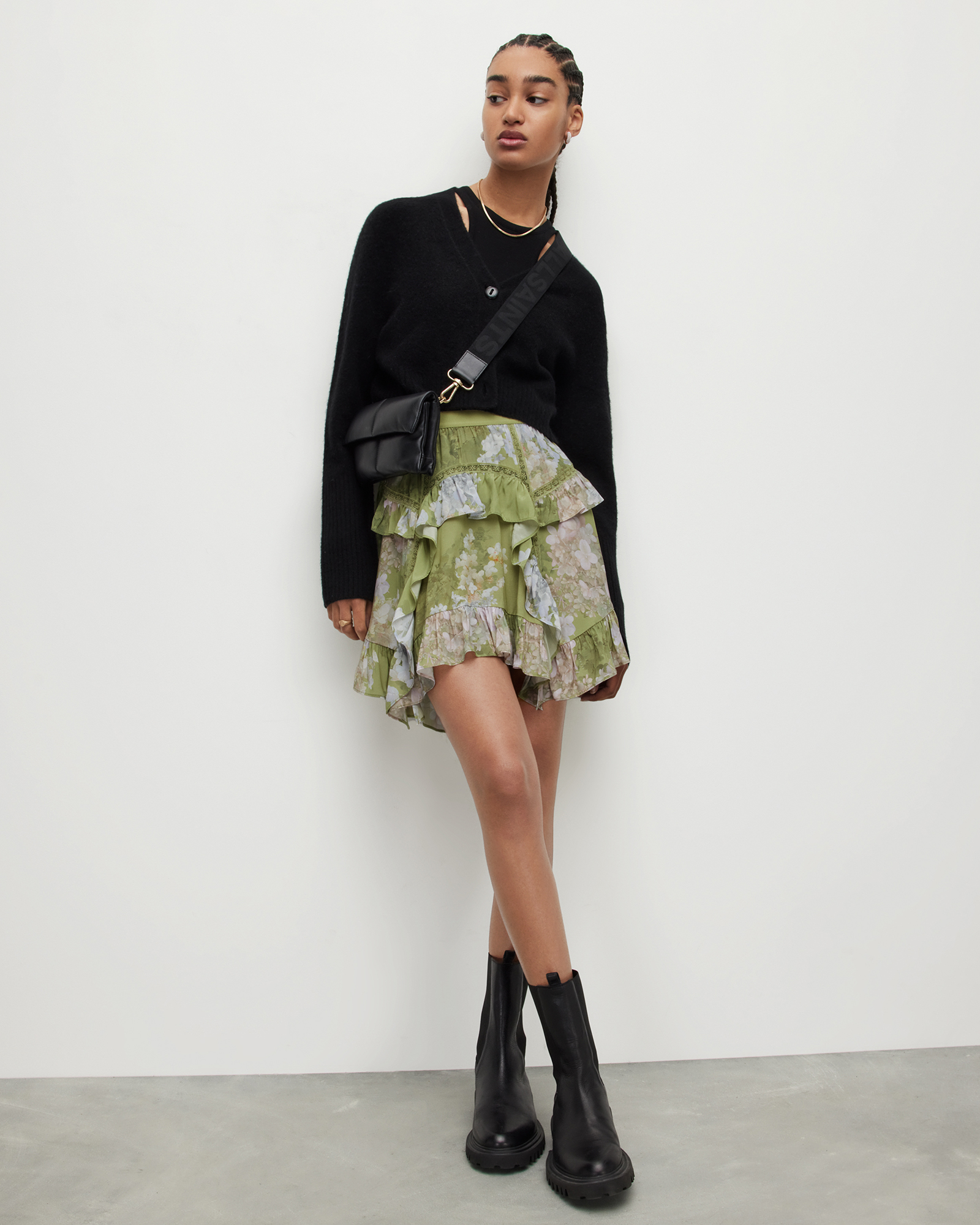 AllSaints Reese Venetia Mini Skirt