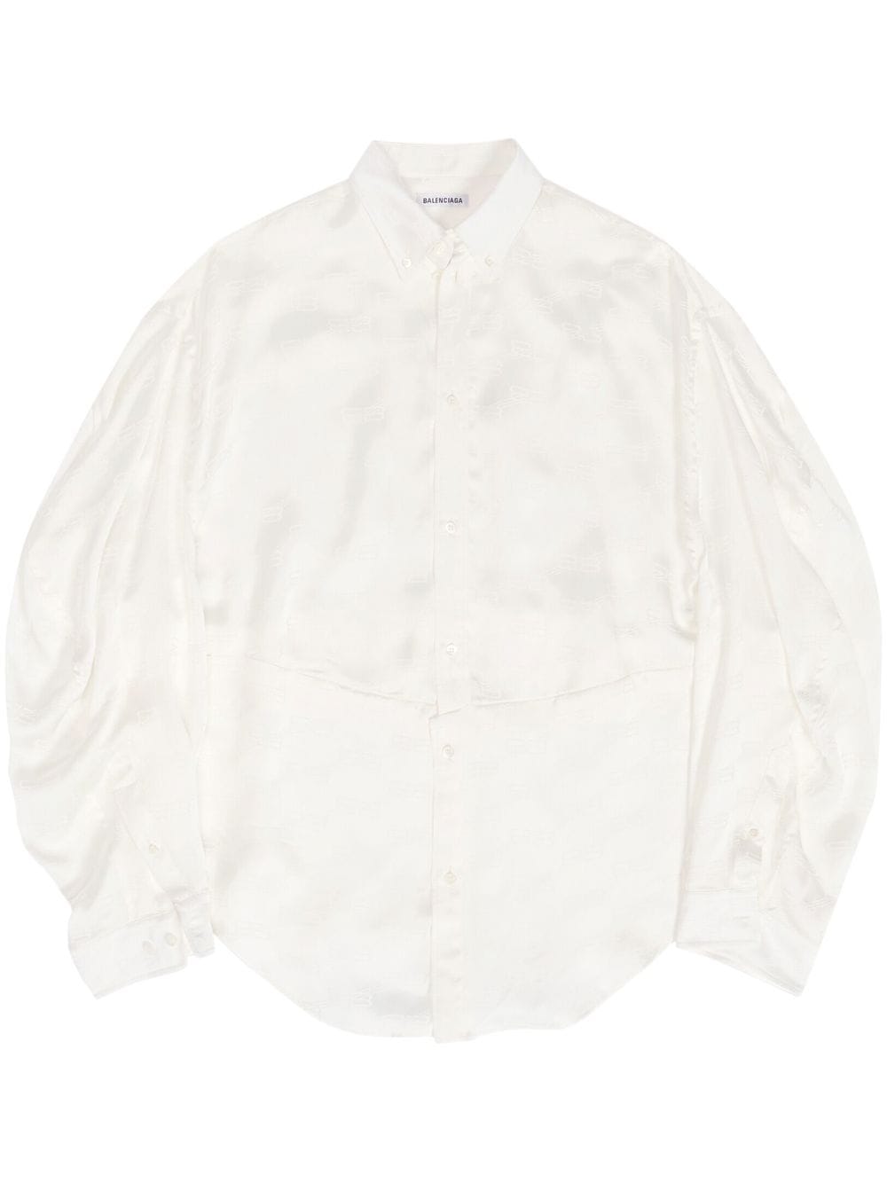 Balenciaga BB-monogram button-up shirt - White