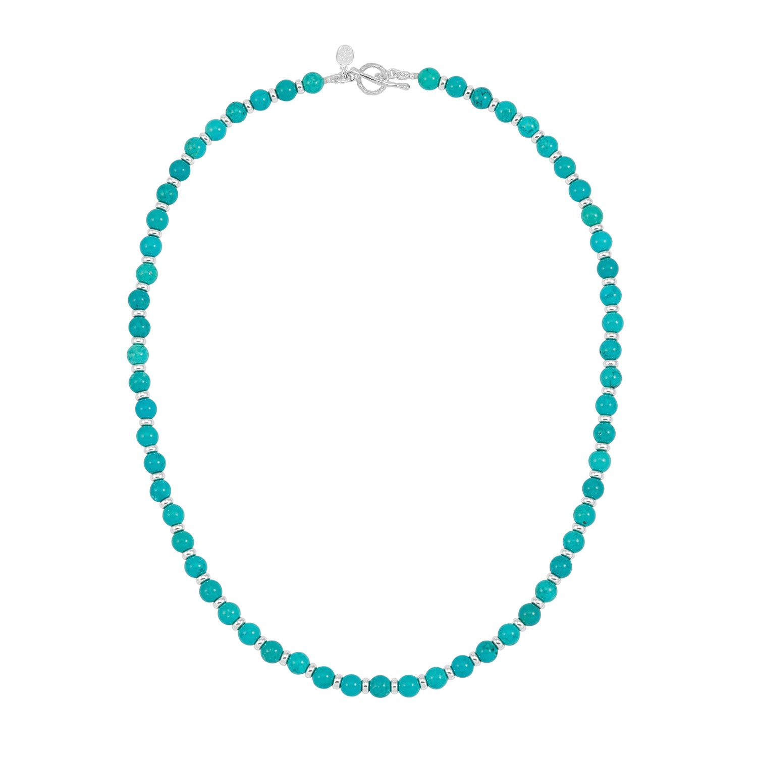 Blue Men's Green Turquoise Halo Necklace Dower & Hall