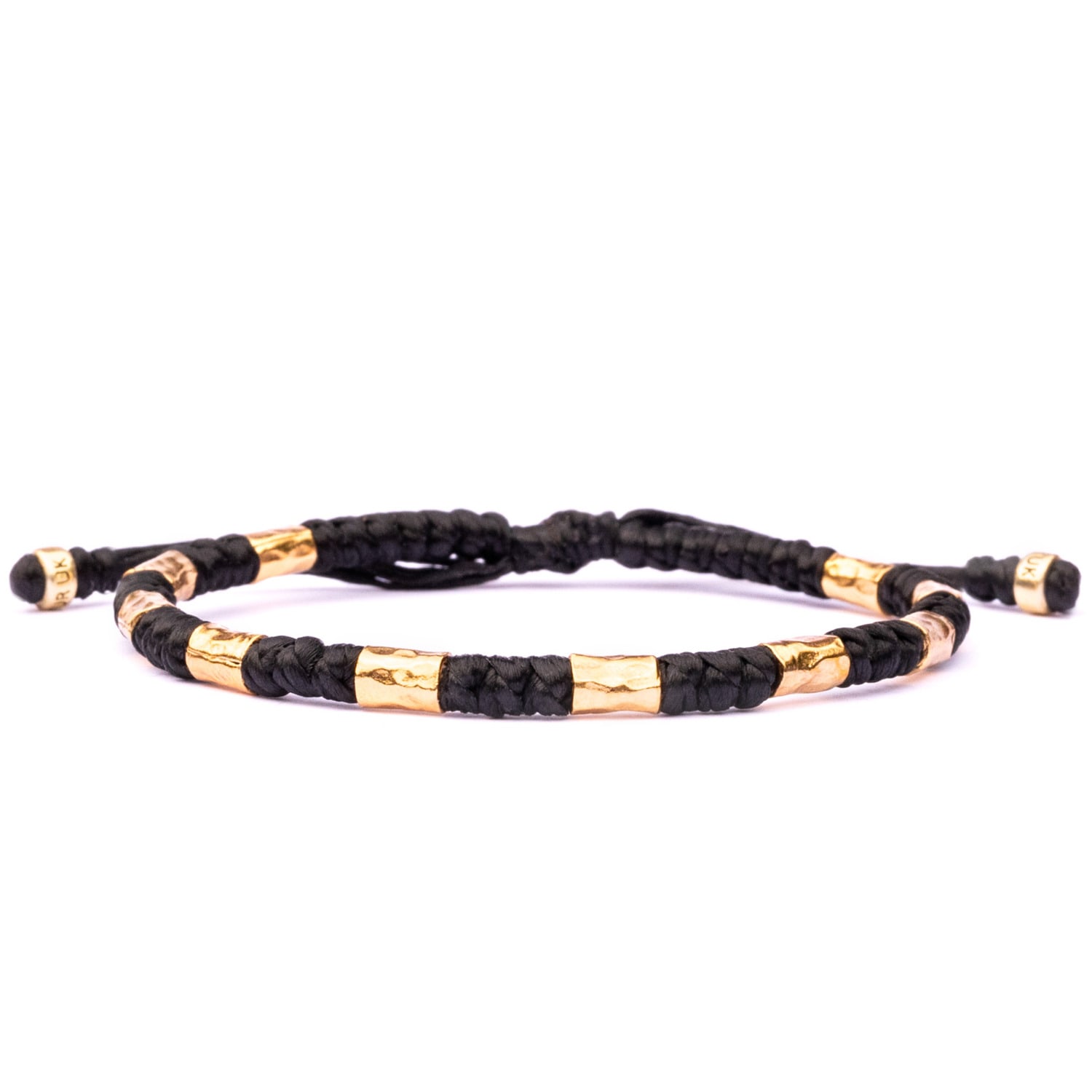 Bold And Durable Vik Gold Men's Rope Bracelet - Black Harbour UK Bracelets