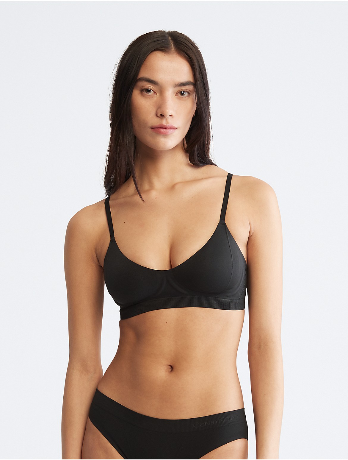 Calvin Klein Women's Bonded Flex Lightly Lined Bralette - Black - XS