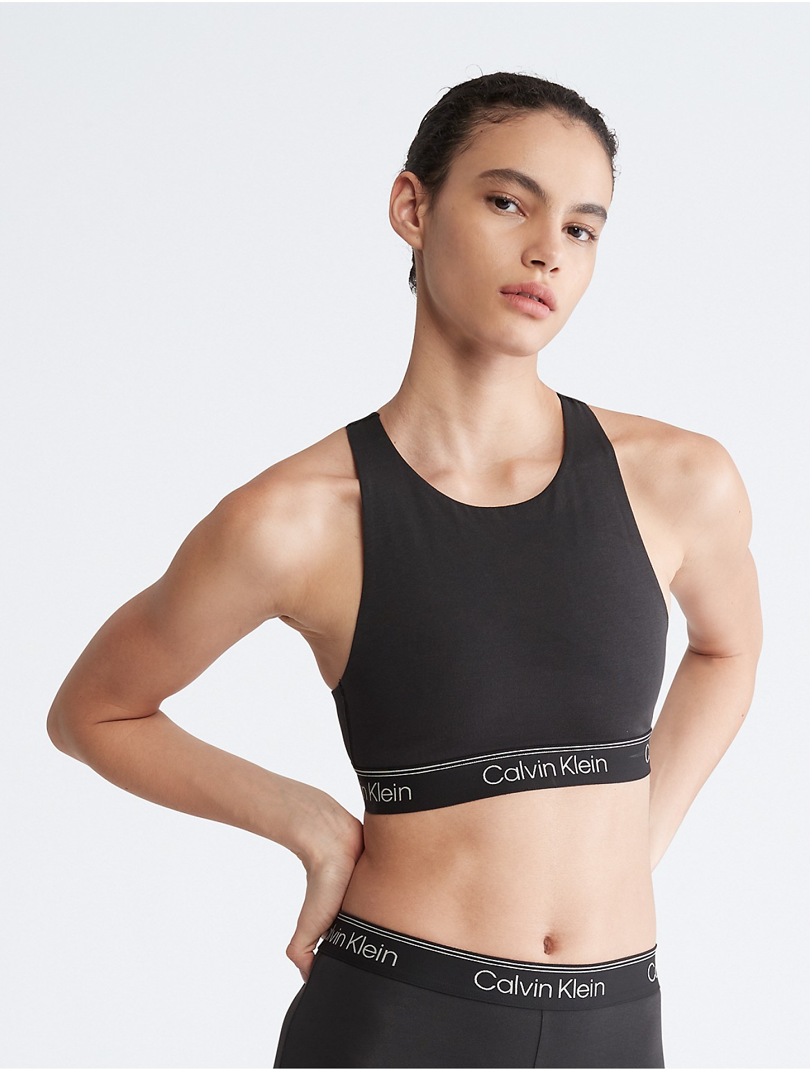 Calvin Klein Women's Calvin Klein Athletic Unlined Bralette - Black - S