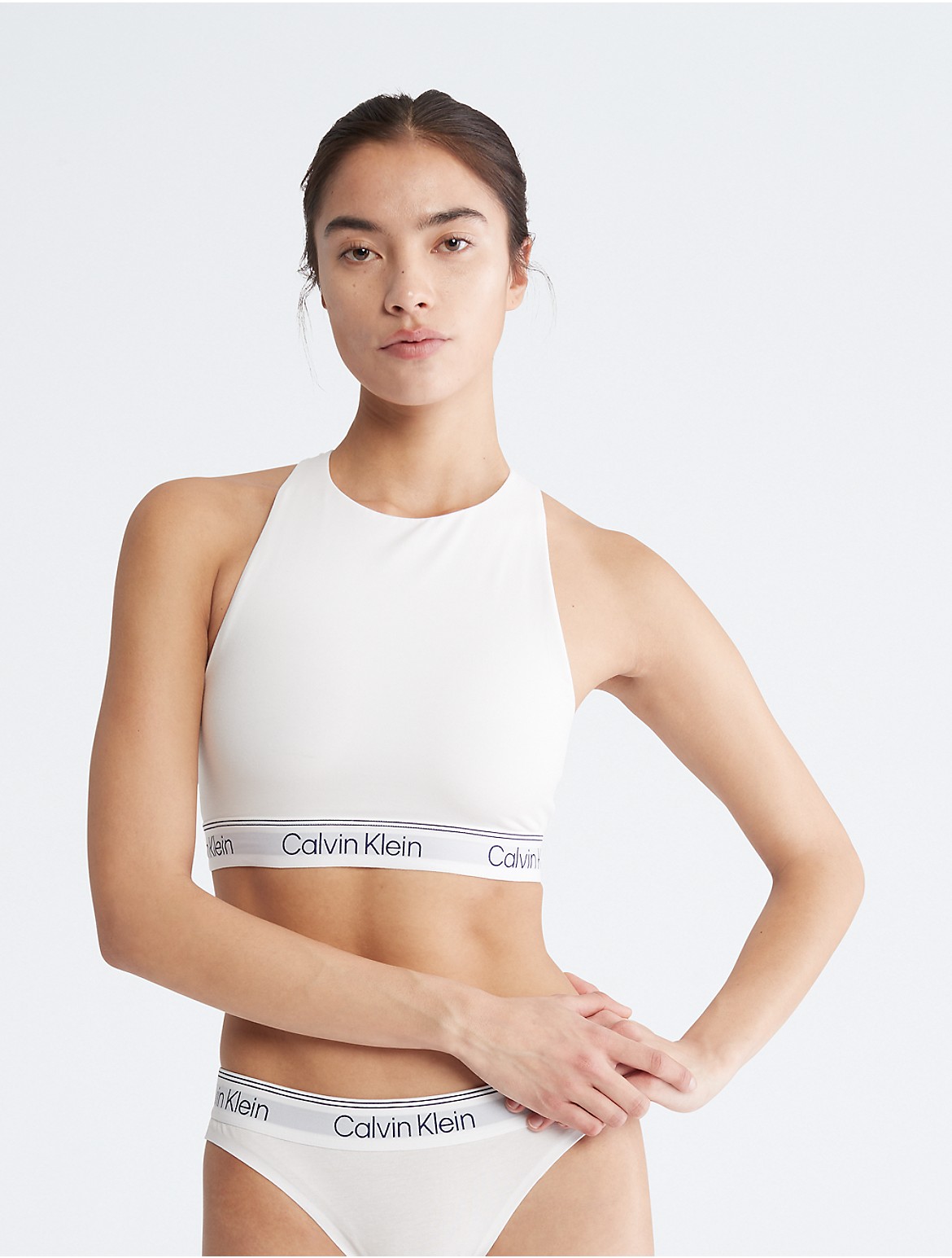 Calvin Klein Women's Calvin Klein Athletic Unlined Bralette - White - S