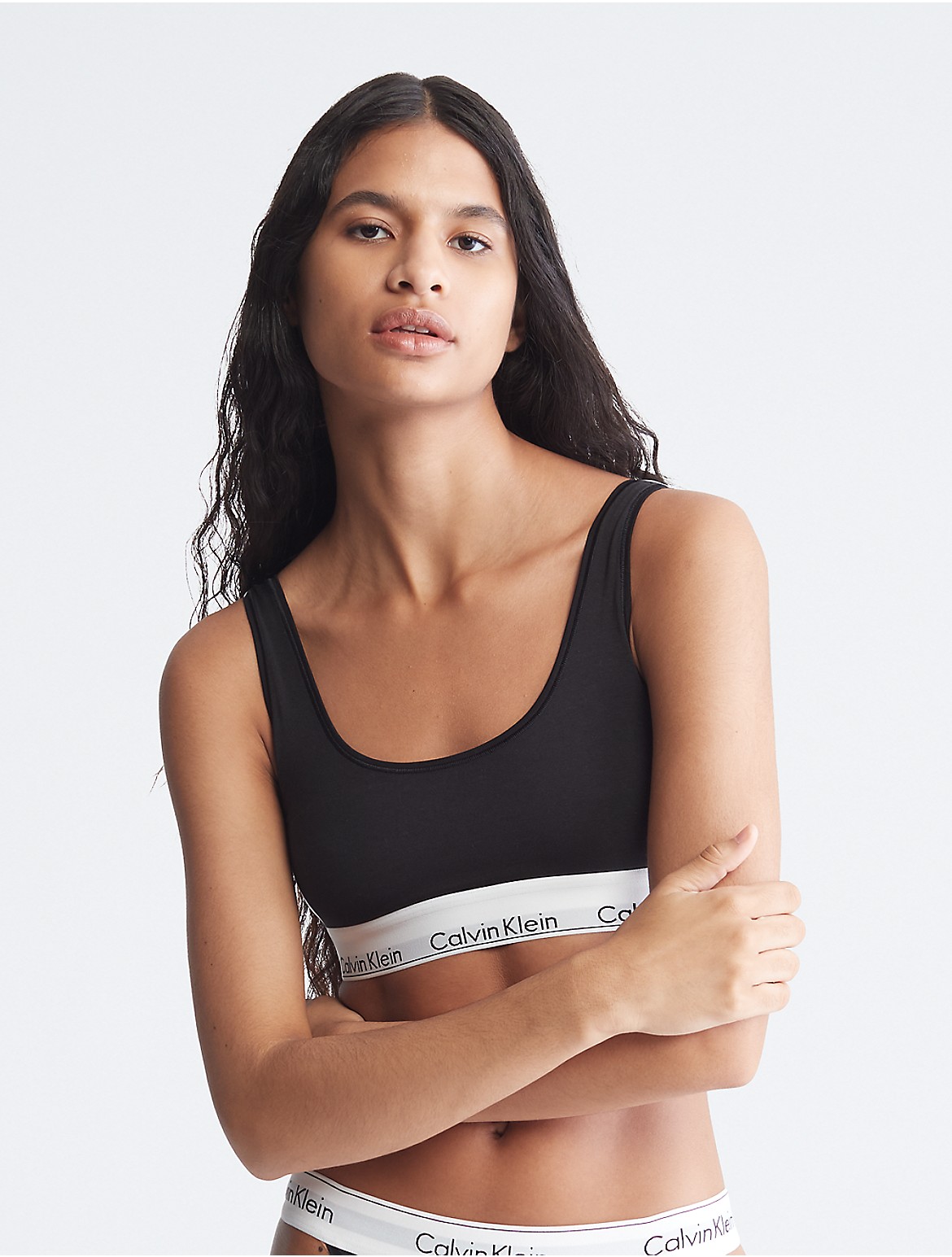 Calvin Klein Women's Modern Cotton U-Back Bralette - Black - XS