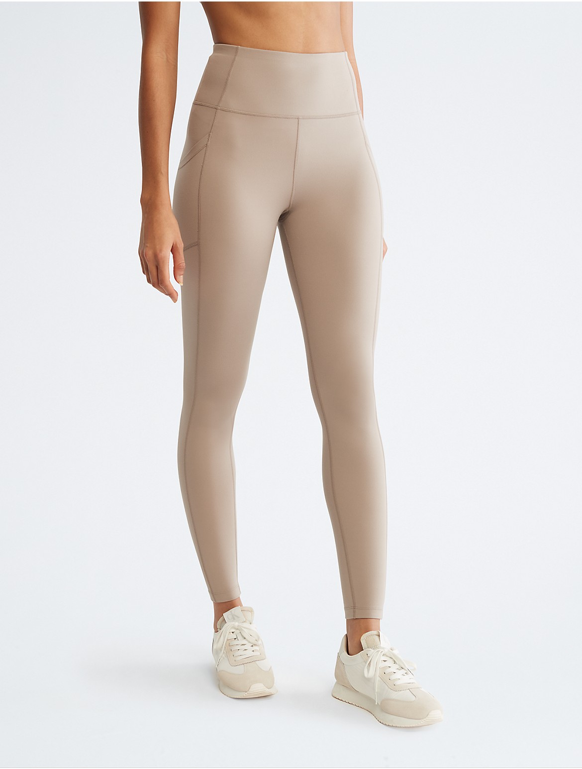 Calvin Klein Women's Performance Embrace Super High Waist Leggings -  Neutral - XL - Modafirma