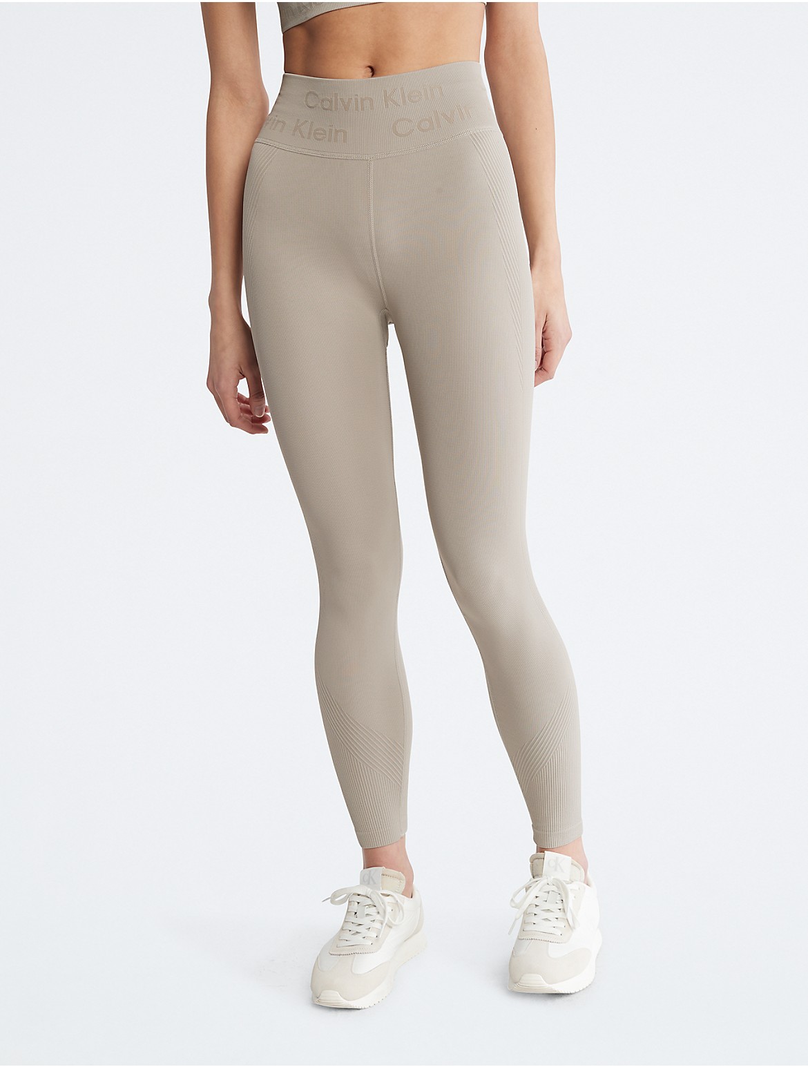 Calvin Klein Women's Performance Seamless 7/8 Leggings - Brown - XL