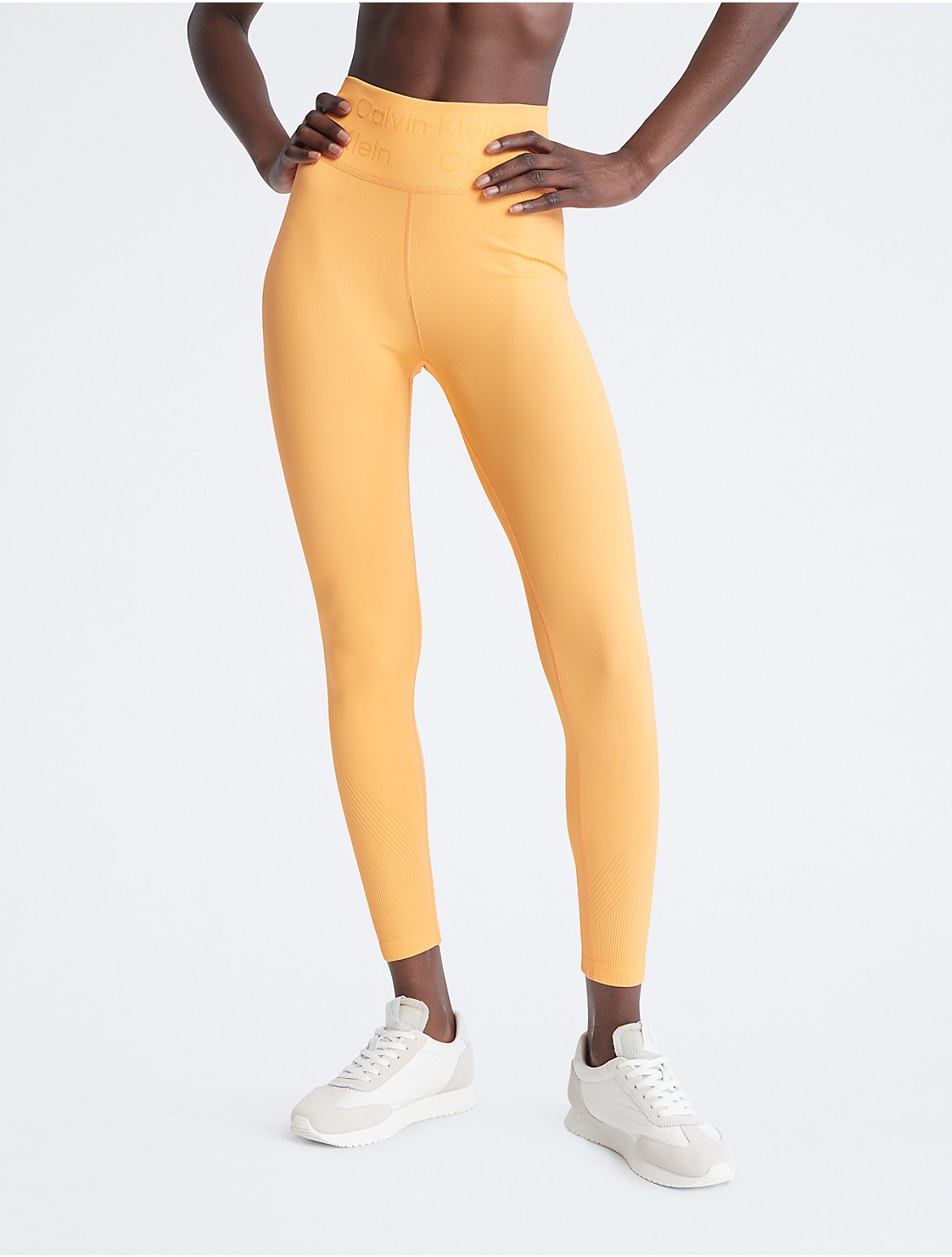 Calvin Klein Women's Performance Seamless 7/8 Leggings - Orange - XL