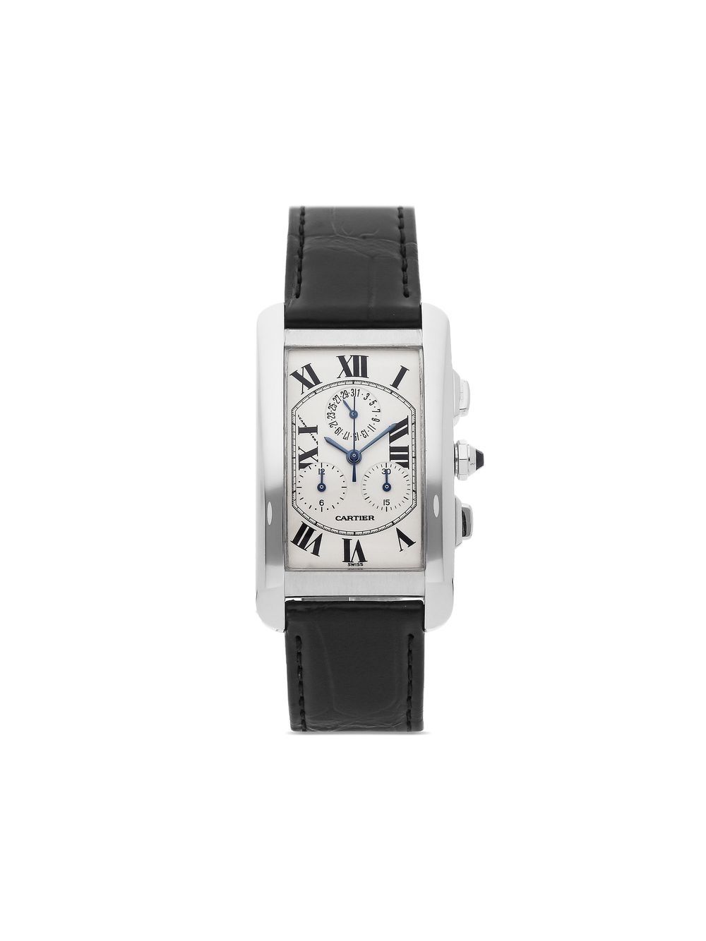 Cartier pre-owned Tank Americaine Chronoreflex 45mm - Silver