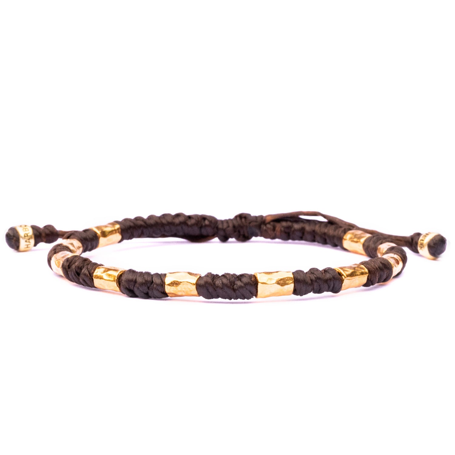 Chunky And Durable Vik Gold Men's Rope Bracelet - Brown Harbour UK Bracelets