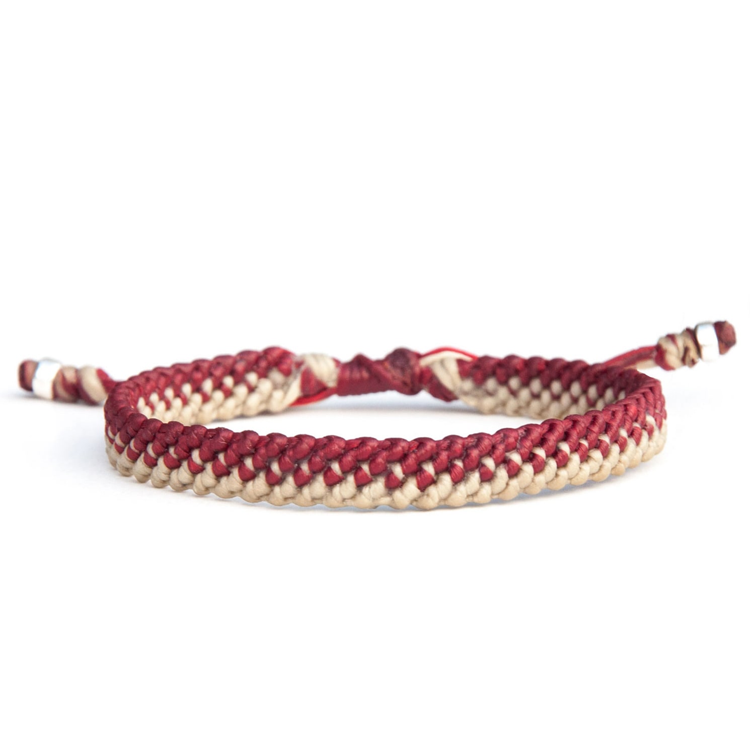 Great Explorer Men's Rope Bracelet Uk - Handmade England Flag Colours - Multicolour Harbour UK Bracelets