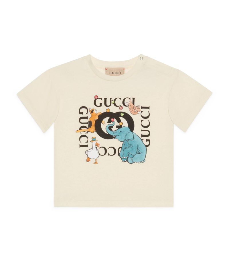 Gucci Kids Animal Graphic Print T-Shirt (0-36 Months)