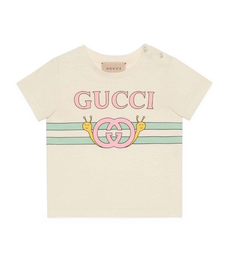 Gucci Kids Snail Print T-Shirt (0-36 Months)
