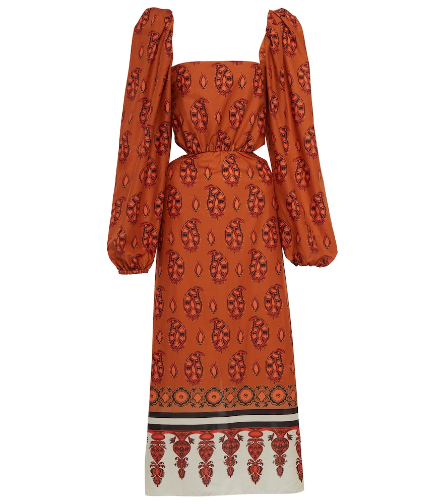 Indian Roar cotton midi dress