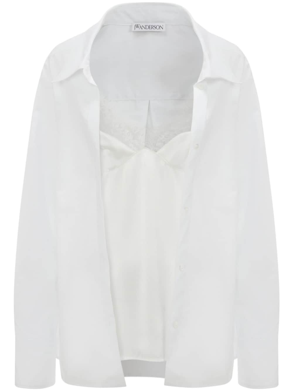 JW Anderson long-sleeved camisole shirt - White