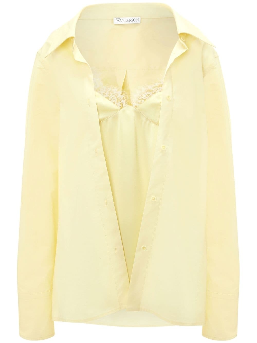 JW Anderson long-sleeved camisole shirt - Yellow