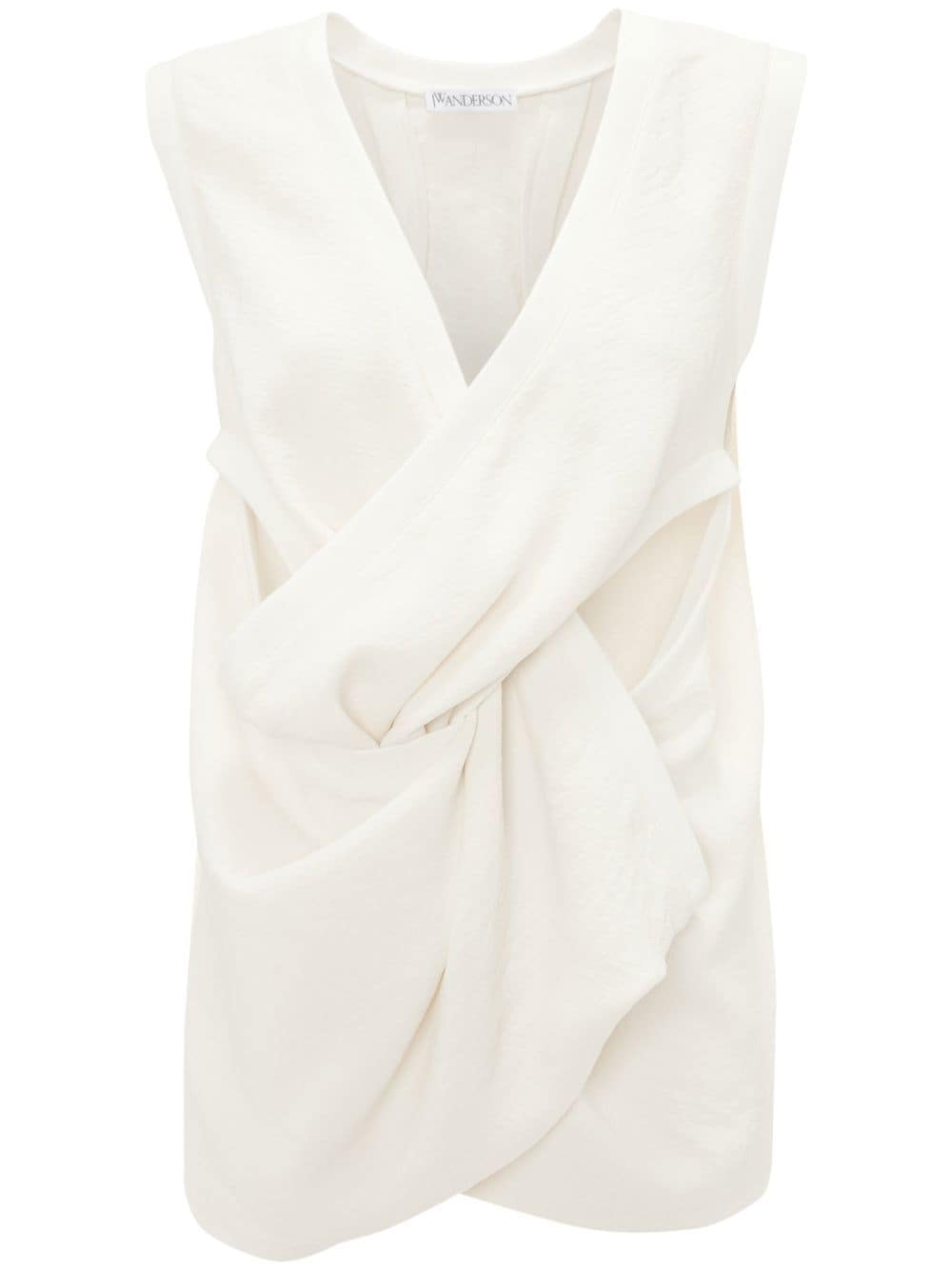 JW Anderson twist-front sleeveless top - White
