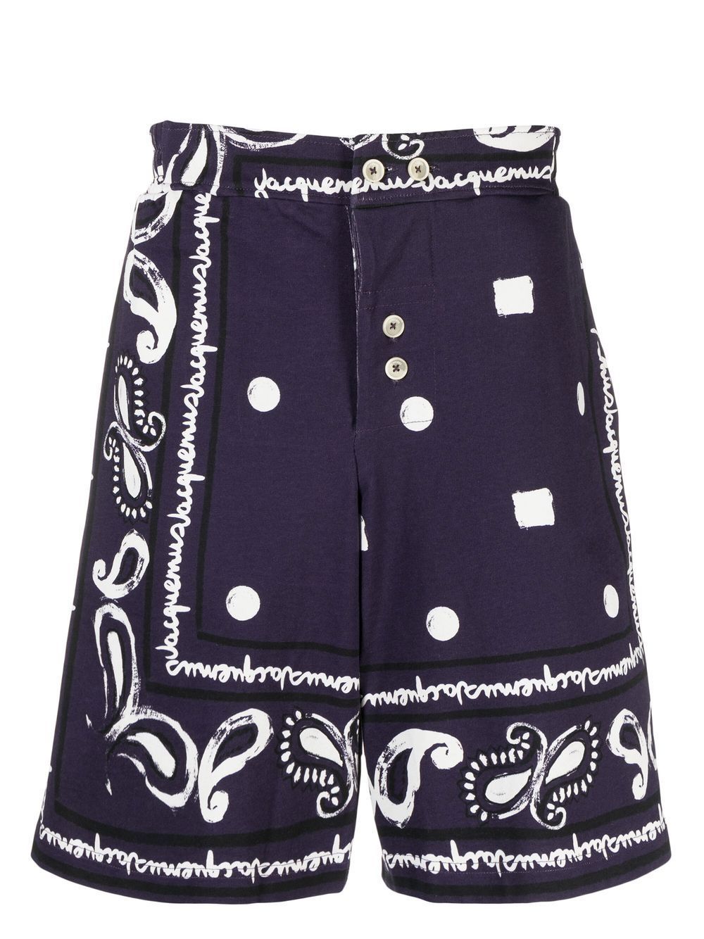 Jacquemus Le short Pingo bandana-print shorts
