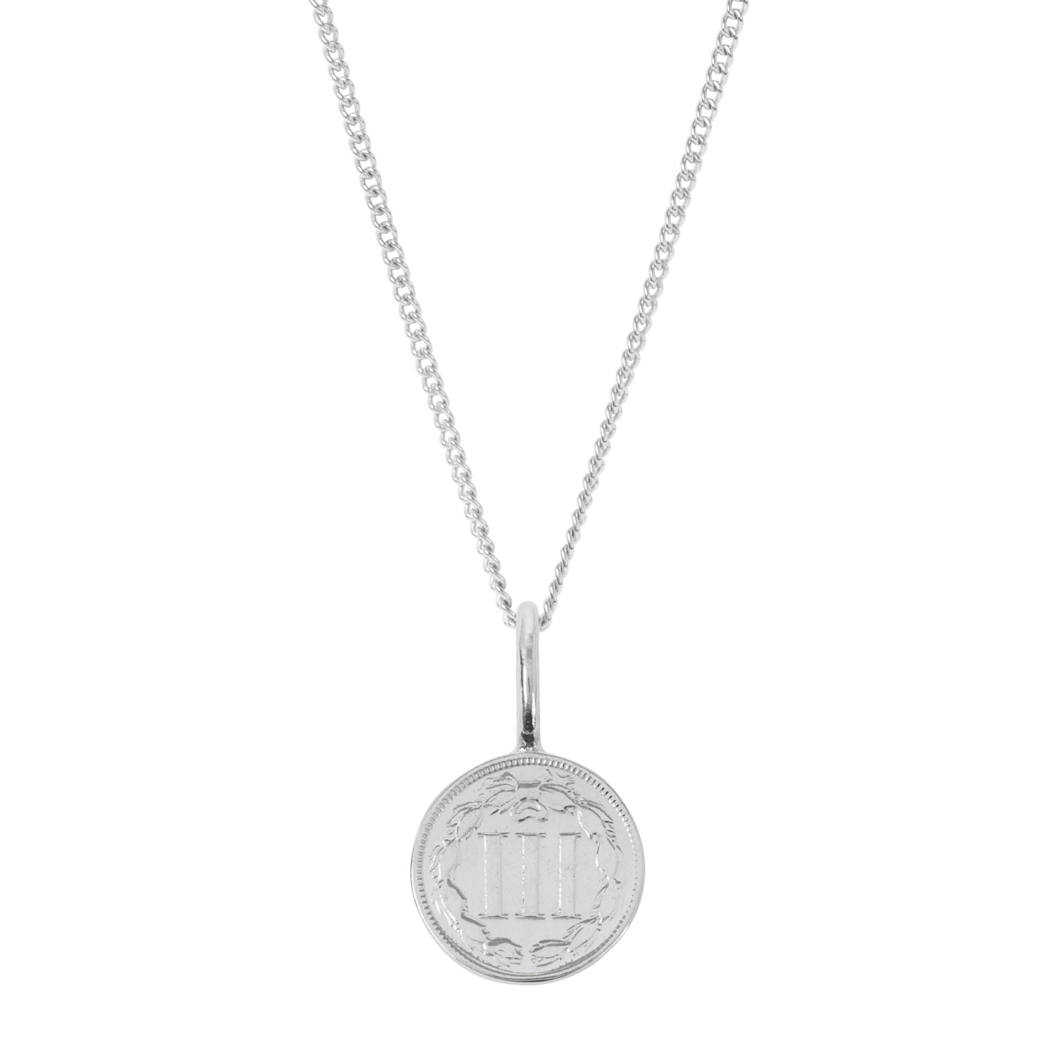 Men's American Coin & Chain In Sterling Silver Katie Mullally
