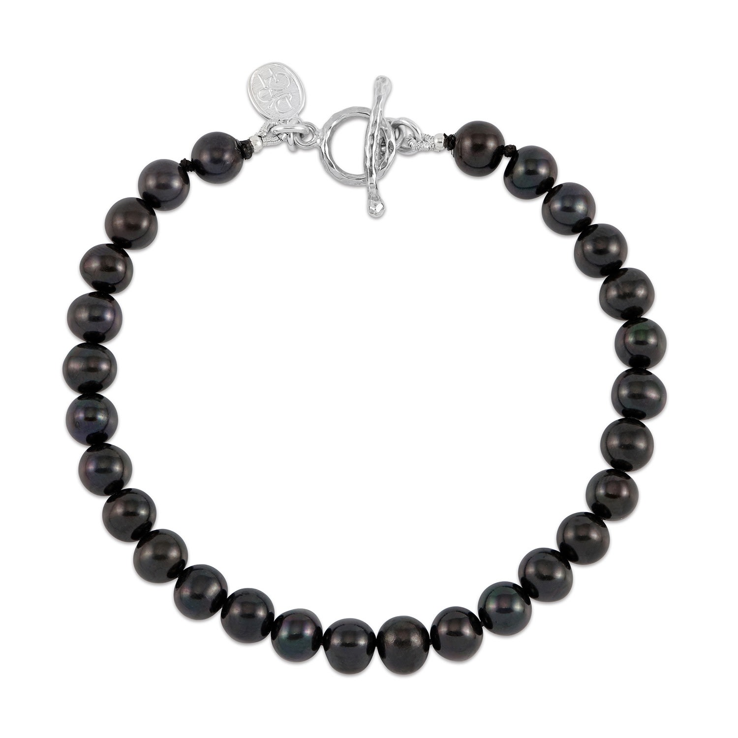 Men's Black Pearl Bracelet Dower & Hall